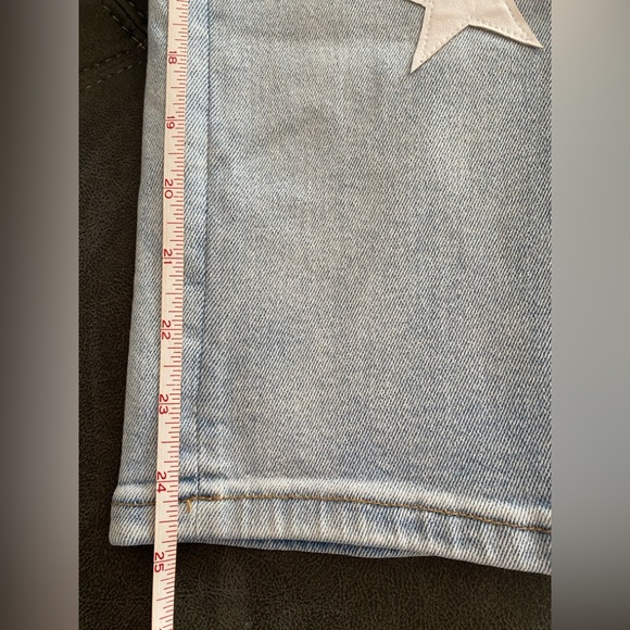 BLANK NYC Madison Crop High-Rise Straight In Too Deep Star Jeans 27 EUC - Picture 10 of 11